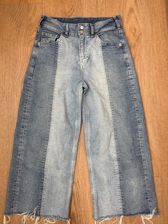 GAP Denim - GAP Two-Tone ankle grazers  Wide-Leg Jeans